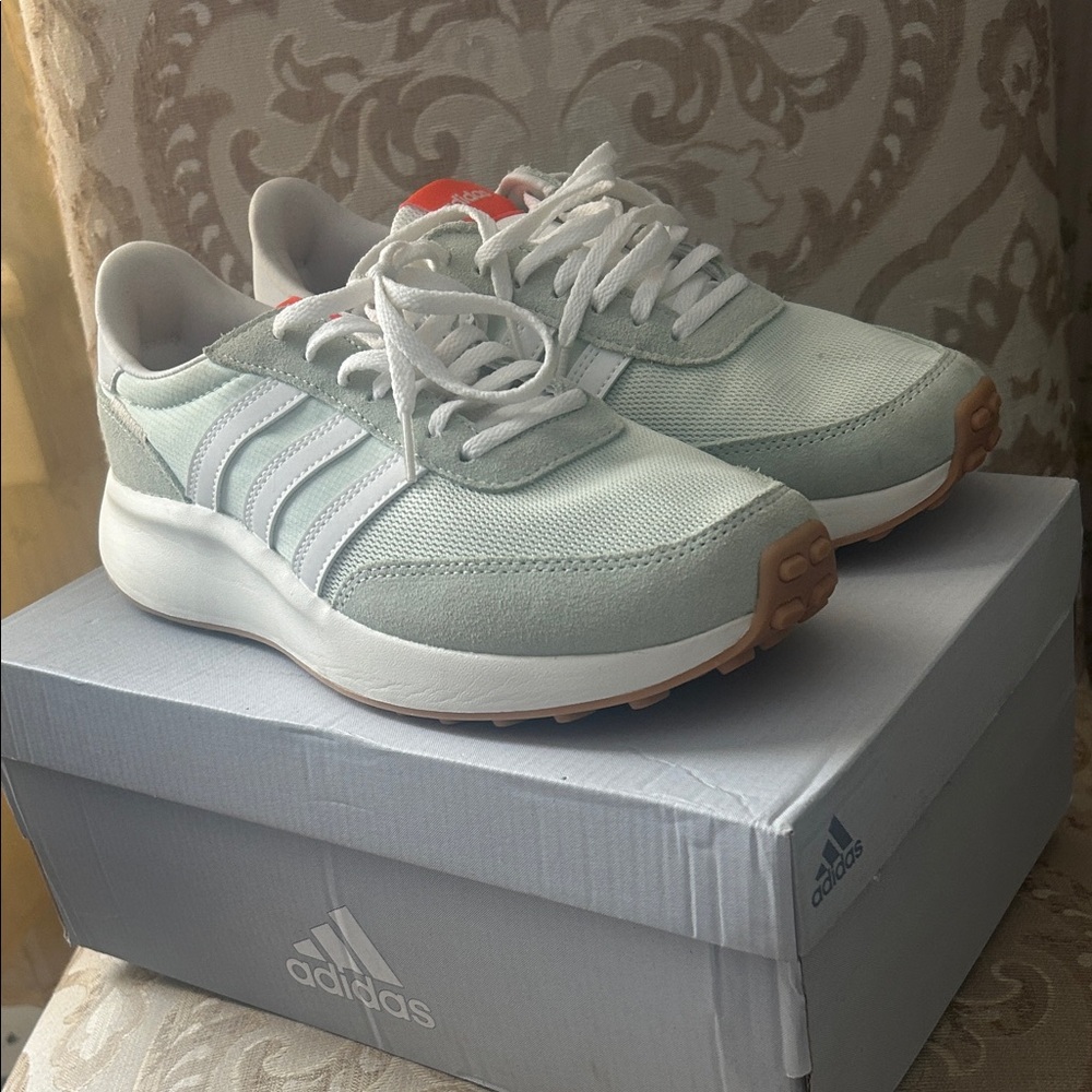 Adidas Mint Green Running Shoes